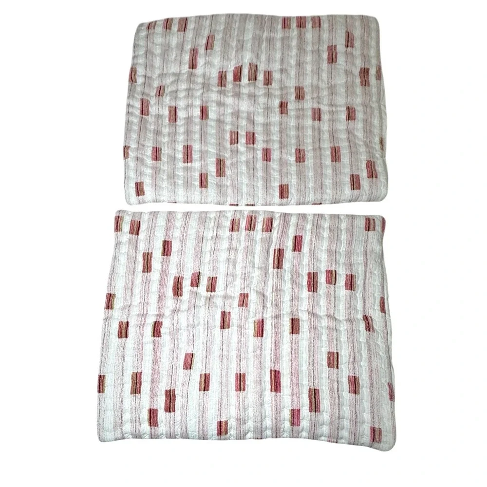 Anthropologie Woven Ashlyn Sham‎ Set of 2 Standard Urban Outfitters Pillowcase